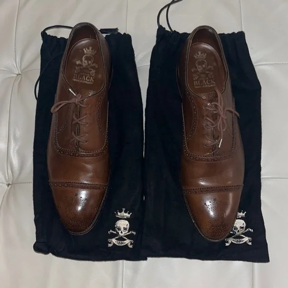 Barker Black men’s shoes size bags size 11 Barker Black Leather Upper Dress Shoes for Men for sale | eBay main image 3